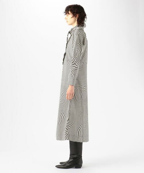 セール Ganni コットンポプリン チェックプリントワンピース ロング マキシ丈ワンピース Tomorrowland トゥモローランド ファッション通販 タカシマヤファッションスクエア