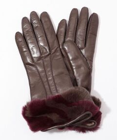 Gala Gloves ラビットファーボーダーグローブ