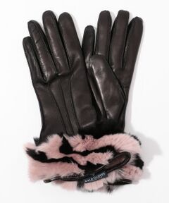 Gala Gloves ラビットファーボーダーグローブ