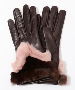 Gala Gloves Vカットラビットファーグローブ