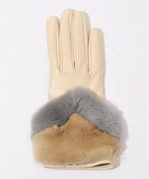 TOMORROWLAND / トゥモローランド 手袋 | Gala Gloves Vカットラビットファーグローブ | 詳細3