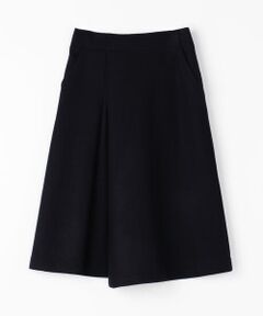 TOMORROWLAND / トゥモローランド ミニ・ひざ丈スカート | ウールスムースジャージー アシンメトリーラップスカート