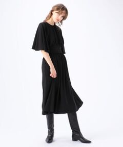 BAUME The Black Contemporary ドレープミディワンピース