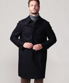 ウールカシミヤフランネル ステンカラーコート ERMENEGILDO ZEGNA NANOSPHERE