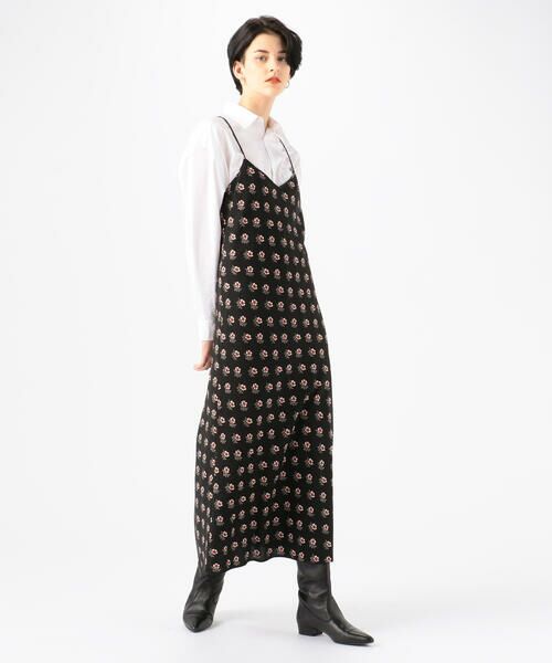 セール パンジープリント キャミソールワンピース ミニ丈 ひざ丈ワンピース Tomorrowland トゥモローランド ファッション通販 タカシマヤファッションスクエア