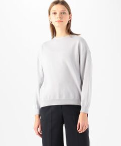 TOMORROWLAND / トゥモローランド ニット・セーター | ダブルシルケットコットン クルーネックプルオーバー