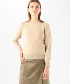 TOMORROWLAND / トゥモローランド ニット・セーター | ダブルシルケットコットン バックボタンプルオーバー