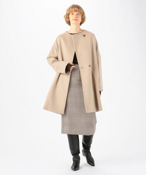 シャルムダブルフェイス ノーカラーコート その他アウター Tomorrowland トゥモローランド ファッション通販 タカシマヤファッションスクエア