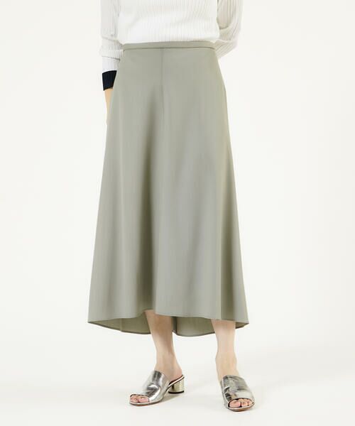 日本製 『エムプルミエ』 （38） プリーツスカート フレア シルク
