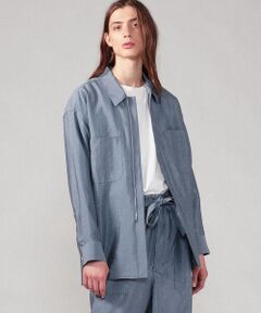 TOMORROWLAND / トゥモローランド シャツ・ブラウス | シルクシアータフタ 2ポケットシャツブルゾン