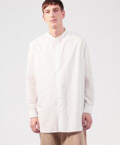 【一部店舗限定】コットンタイプライター バンドカラービッグシャツ ARCHIVE FIT