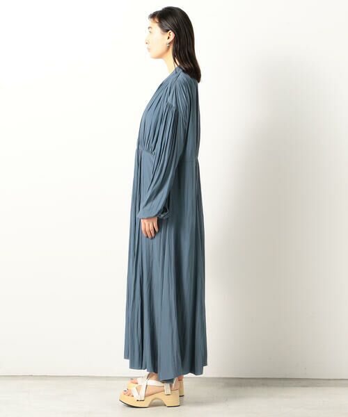 セール Air Flow Decine ポリエステル ギャザータイワンピース ロング マキシ丈ワンピース Tomorrowland トゥモローランド ファッション通販 タカシマヤファッションスクエア