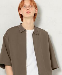 TRIACETATE DOUBLE KNIT ダンボールジップアッププルオーバー