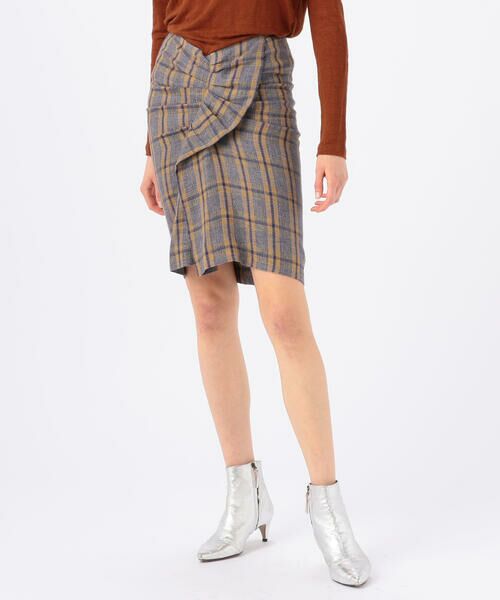 セール Isabel Marant Etoile Ines リネン フロントラッフルミニスカート ミニ ひざ丈スカート Tomorrowland トゥモローランド ファッション通販 タカシマヤファッションスクエア