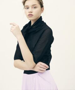 TOMORROWLAND / トゥモローランド ニット・セーター | ペーパーレース スカーフネックプルオーバー