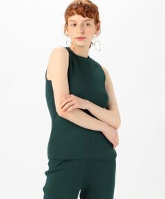 TOMORROWLAND / トゥモローランド ニット・セーター | コットンストレッチリブ ノースリーブプルオーバー