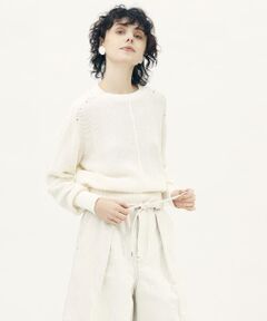 TOMORROWLAND / トゥモローランド ニット・セーター | ハニカムコットン クルーネックプルオーバー