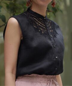 TOMORROWLAND / トゥモローランド シャツ・ブラウス | スワトーリネン ノースリーブブラウス