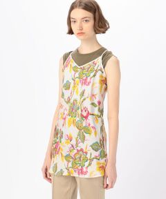 TOMORROWLAND / トゥモローランド シャツ・ブラウス | サッカープリント キャミソールチュニックブラウス