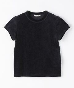 TOMORROWLAND / トゥモローランド Tシャツ | トリアセテートポリエステルベロア ショートプルオーバー