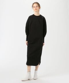TOMORROWLAND / トゥモローランド ロング・マキシ丈ワンピース | ファインコットンスムース クルーネックワンピース