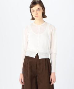 TOMORROWLAND / トゥモローランド カーディガン・ボレロ | ハイツイストラミー クルーネックカーディガン