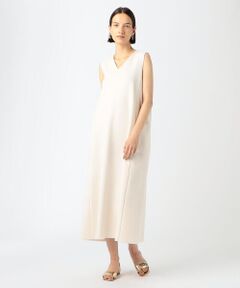 TOMORROWLAND / トゥモローランド ロング・マキシ丈ワンピース | ミラノリブ Vネックワンピース