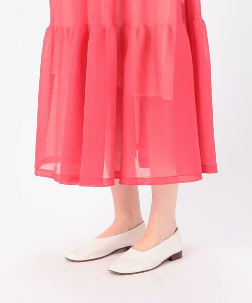 TOMORROWLAND / トゥモローランド ロング・マキシ丈ワンピース | ドライコットンポリエステル ティアードキャミロングワンピース | 詳細8