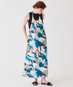 TOMORROWLAND / トゥモローランド ロング・マキシ丈ワンピース | パッチペインティングプリント ホルターネックワンピース