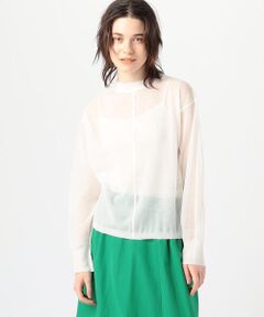 TOMORROWLAND / トゥモローランド ニット・セーター | シアーヤーン ロングスリーブプルオーバー