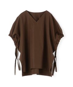 TOMORROWLAND / トゥモローランド シャツ・ブラウス | コットントロピカル リボンカフスVネックブラウス