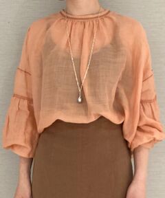 TOMORROWLAND / トゥモローランド シャツ・ブラウス | ラミー ギャザースリーブブラウス