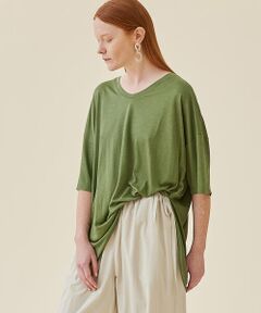 TOMORROWLAND / トゥモローランド Tシャツ | バンブーレーヨン Vネックプルオーバー