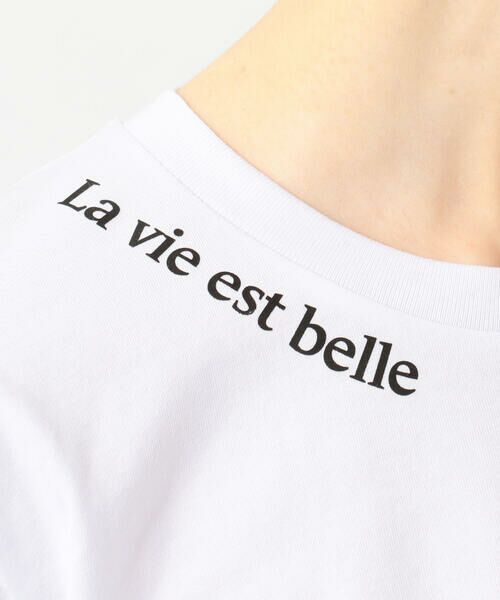TOMORROWLAND / トゥモローランド Tシャツ | 【別注】Les Petits Basics×TOMORROWLAND La vie est belle ハーフスリーブプルオーバー | 詳細9