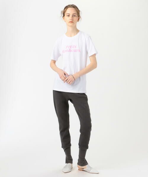 TOMORROWLAND / トゥモローランド Tシャツ | 【別注】 Les Petits Basics×TOMORROWLAND Petits Bonheurs ハーフスリーブプルオーバー | 詳細1