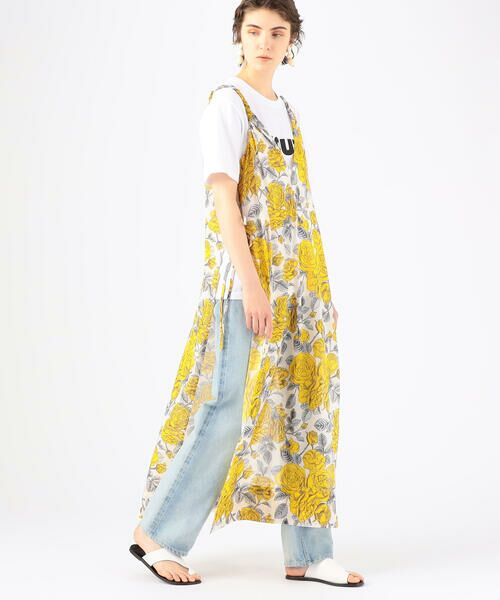 セール Ganni コットン フラワープリントキャミソールワンピース ロング マキシ丈ワンピース Tomorrowland トゥモローランド ファッション通販 タカシマヤファッションスクエア