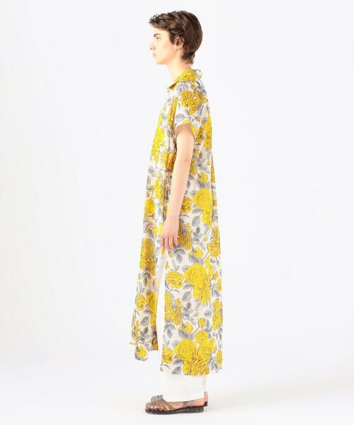 セール Ganni コットン フラワープリントカフタンワンピース ロング マキシ丈ワンピース Tomorrowland トゥモローランド ファッション通販 タカシマヤファッションスクエア