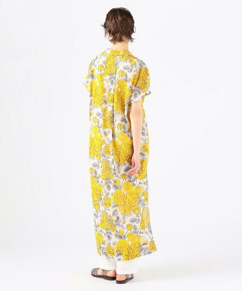 セール Ganni コットン フラワープリントカフタンワンピース ロング マキシ丈ワンピース Tomorrowland トゥモローランド ファッション通販 タカシマヤファッションスクエア