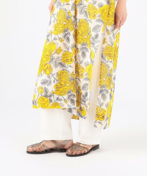 セール Ganni コットン フラワープリントカフタンワンピース ロング マキシ丈ワンピース Tomorrowland トゥモローランド ファッション通販 タカシマヤファッションスクエア