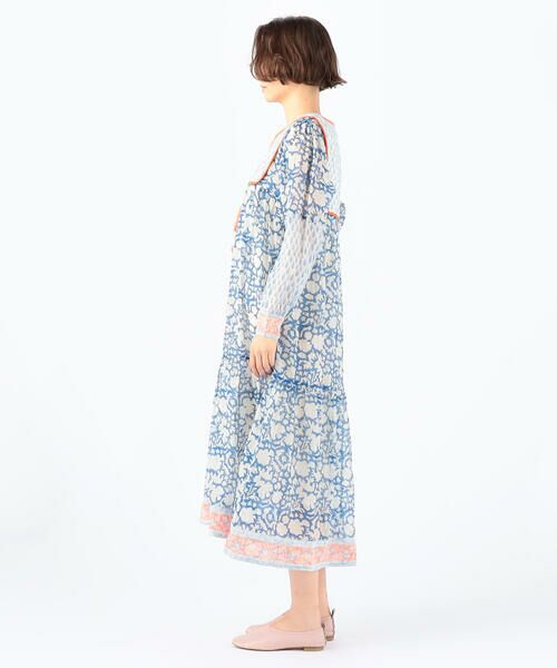 Sz Blockprints Nila コットンシルク プリントワンピース ロング マキシ丈ワンピース Tomorrowland トゥモローランド ファッション通販 タカシマヤファッションスクエア