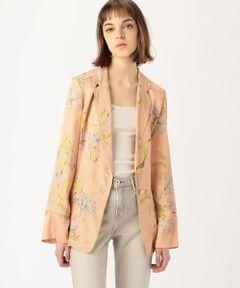 TOMORROWLAND / トゥモローランド テーラードジャケット | forte_forte レーヨン リリープリントローブジャケット