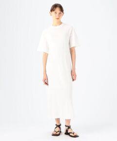 TOMORROWLAND / トゥモローランド ロング・マキシ丈ワンピース | ドライコットン ハーフスリーブワンピース