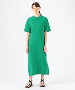 TOMORROWLAND / トゥモローランド ロング・マキシ丈ワンピース | ドライコットン ハーフスリーブワンピース