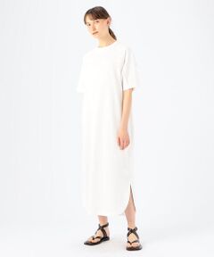 TOMORROWLAND / トゥモローランド ロング・マキシ丈ワンピース | コットンジャージー クルーネックワンピース