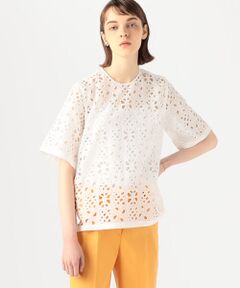 TOMORROWLAND / トゥモローランド シャツ・ブラウス | トライアングルボーラー クルーネックブラウス