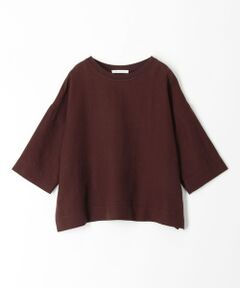 TOMORROWLAND / トゥモローランド シャツ・ブラウス | フレンチリネンリブコンビ クルーネックプルオーバー