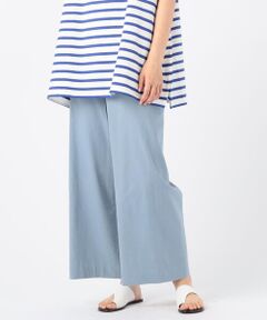 レーヨンリネンコットン セミワイドクロップドパンツ