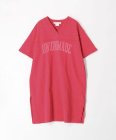 UNION LAUNCH ボタニカルダイ フットボールロングTシャツ