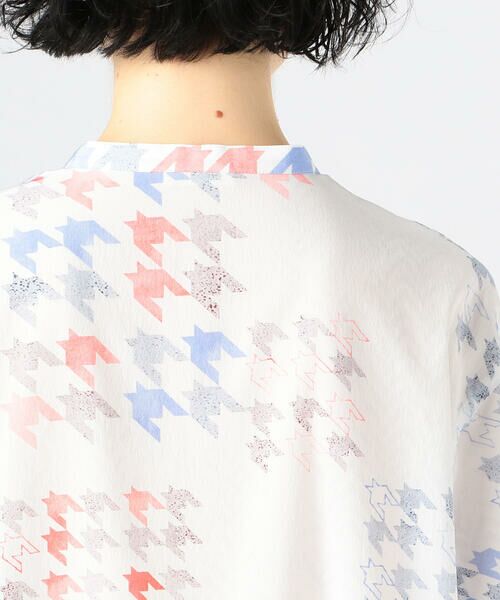 TOMORROWLAND / トゥモローランド シャツ・ブラウス | マルチハウンドトゥースプリント バンドカラーシャツ | 詳細6