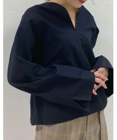 TOMORROWLAND / トゥモローランド シャツ・ブラウス | リップルリネンコットン ドルマンスリーブブラウス